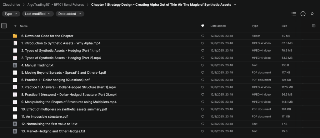 AlgoTrading101 – BF101 Bond Futures