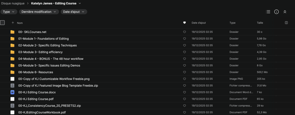 Katelyn James - Editing Course